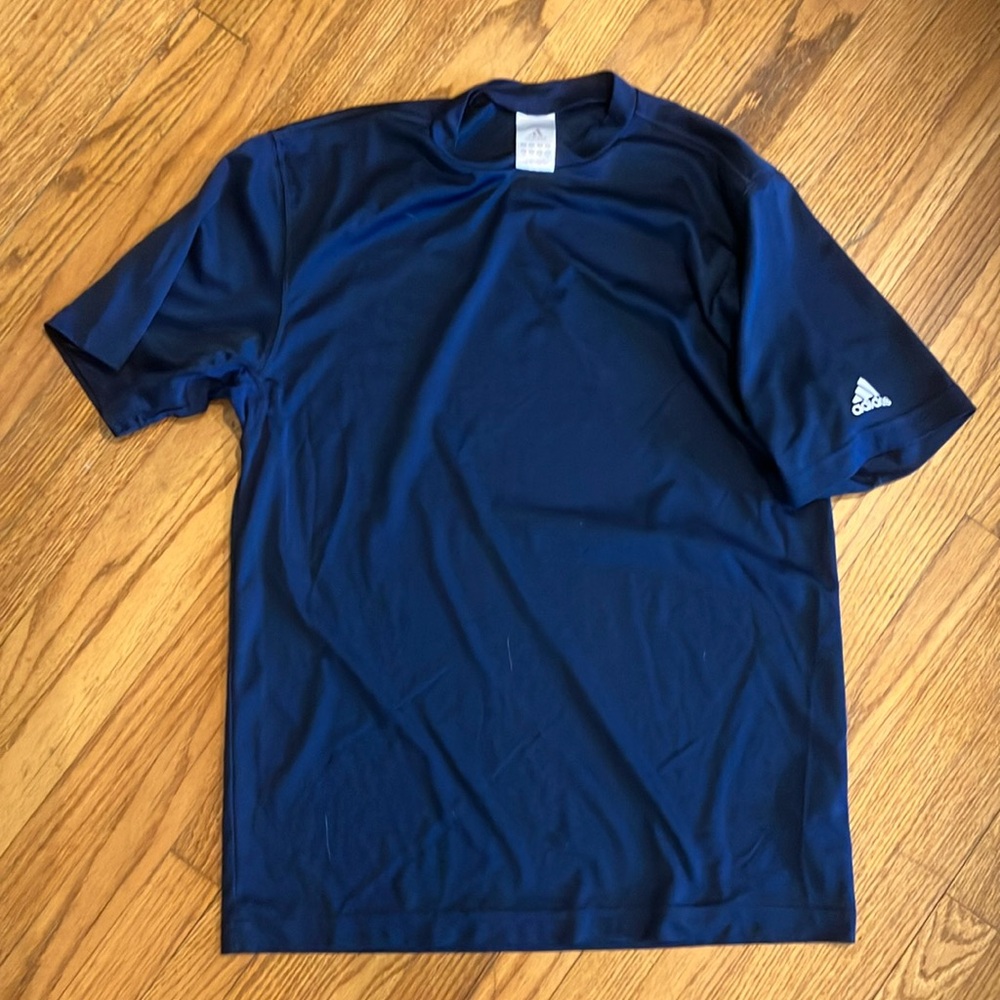 Adidas navy exercise shirt